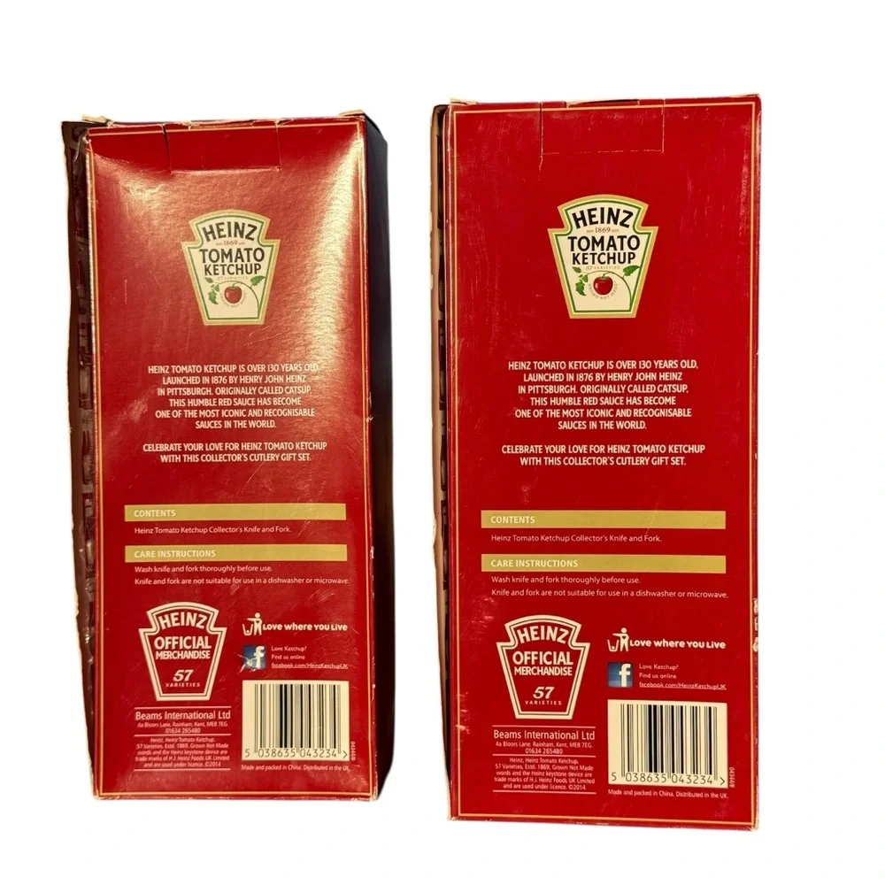 NIB HEINZ TOMATO KETCHUP CUTLERY SET COLLECTIBLE